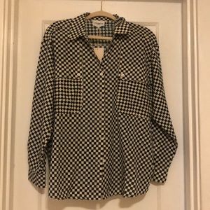 Checkered FRNCH paris blouse